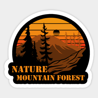 Nature mountain forest Sticker